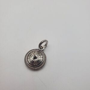 Brighton Sterling silver roulette table‎ necklace pendant actually spins!
